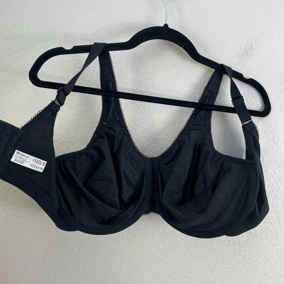NEW Wacoal Womens 34G Full Coverage Bra Black Underwire 855192 - Picture 9 of 9